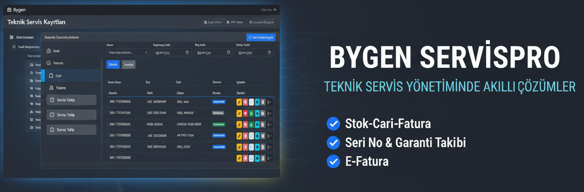 Teknik Servis Yazılımı Arayüzü